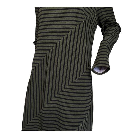 NEW Anthropologie Hutch Long Sleeve Knit Dress Green Moss Black Choker Women M - Picture 5 of 8